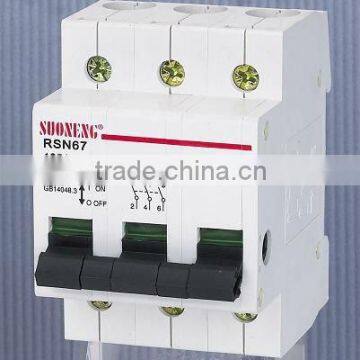 gb10963.1 mcb 3 pole mini circuit breaker ce switch breaker