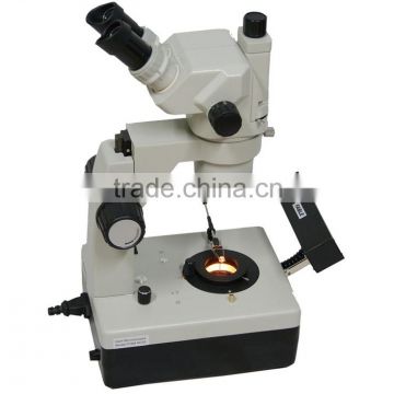 LED 6.5-45X(90X) Stereo zoom gem testing microscope