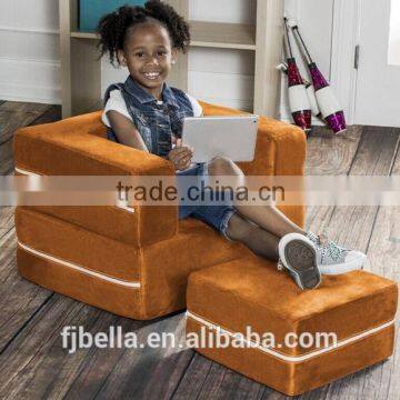 3 in 1 with Ottoman & Mattress & Table Convertible Kids Flip Chair