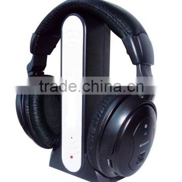 UHF stereo wireless headphone JH-808C 5-frequency selectable