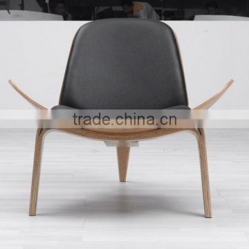 Hot selling plywood leather chair bentwood chair