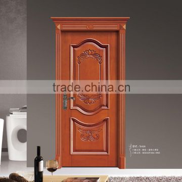 manually unique wood carving door design for hotel room