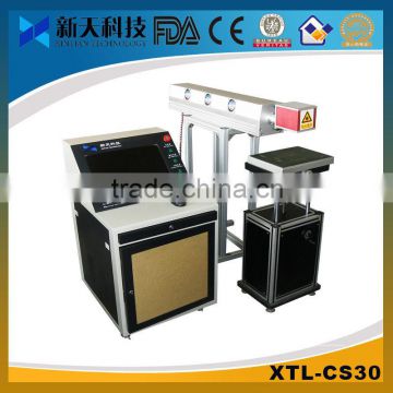 Hot sale China factory co2 laser Leather Dye marking machine