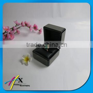 Glossy Surfacce Brown High-grade Ring Wooden Jwelry Box