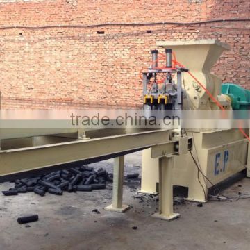 Environmental charcoal briquette extruder making machine with automatic cutter
