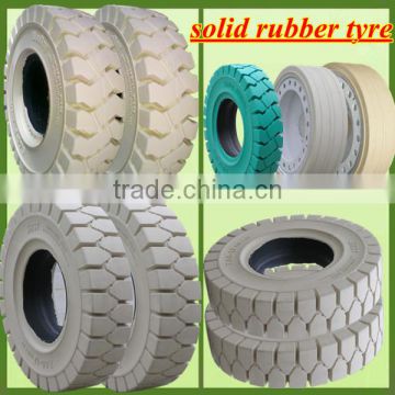 Top Quality Forklift Tyres 600-9, White Non Marking Solid Tires For Forklift (many sizes)