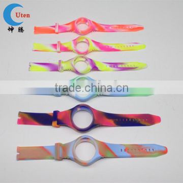 Fashionable colorful silicon watch band