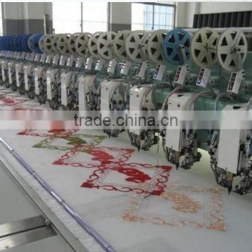 20 heads chenille chain stitch embroidery machine with double sequin