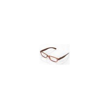 Dark Coffee Color Polycarbonate Eyeglass Frames For Youth , Small Rectangular