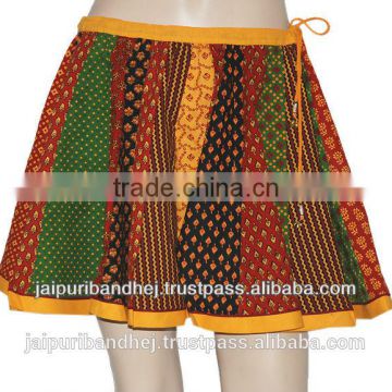 2016 Indian Ladies Short Cotton Patch Work Skirt