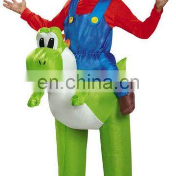 Mario Riding Yoshi Kids Costume