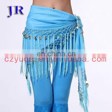 Tribal tassel Belly dance hip scarf belt with coins for women Y-2017#