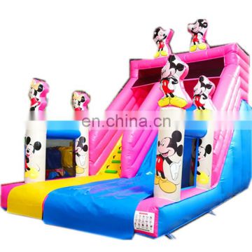 Outdoor Playground Mouse Theme Inflatable Bounce House And Slide For Children Amusement Park