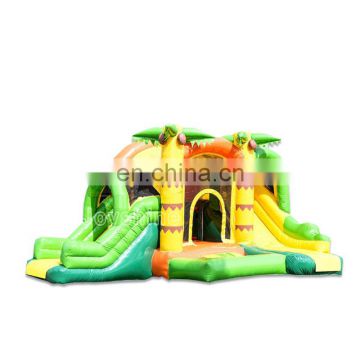 Double Slide Jungle Inflatable Combo Bounce House Castle Kids Jumping Bouncer With Double Slides