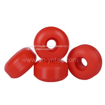 pu wheels for skate board 52*30 red  polyurethane wheels for skateboard   red pu pulley for skateboard