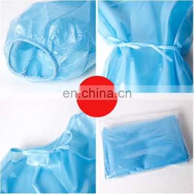 Disposable  Non Woven Surgical Gowns  Blue and Yellow medical protcective gown