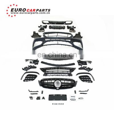 2018 2017  E class w213 E200LE300L E63 body kit for w213 E200LE300L to E63 body kit with front bumper grill and diffuser