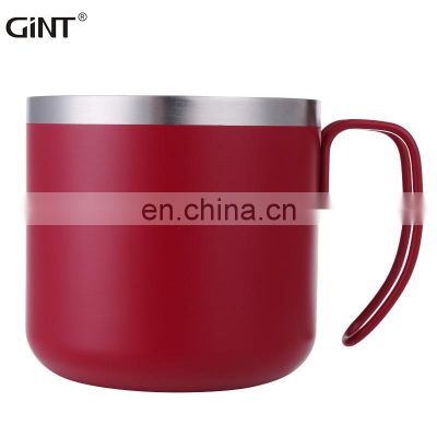 Hot Selling Comfortable Handle Wide Mouth Coffee Beer Double Wall Water Mug