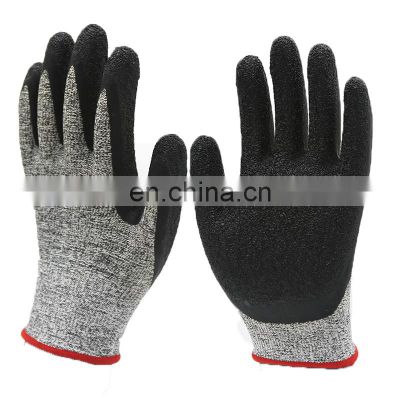 ANSI Level 5 Blade Cut Resistant Anti Slip Gloves Needle Resistance Gloves Cut Proof Crinkle Textured Grip Gloves