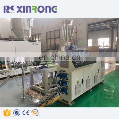Xinrongplas manufacturer supply PVC conduit pipe electric pipe making machinery with double cavities