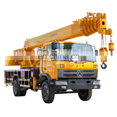 16 tons Dongfeng Chassis Mini Telescopic Crane Terrian Crane With 5 Sections Booms