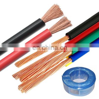 Hot Sale Wire  0.75mm 1mm 1.5mm 2.5mm 4mm 6mm 10mm Single Core Copper PVC / FEP / XLPE / Silicone Electrical Cable
