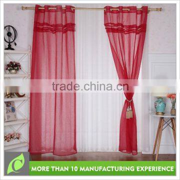 Best selling Luxury Classical red arabic curtain design in 2016
