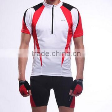 Red white and black color crane sports road bike cycling wear custom cycling jerseys mountain bike