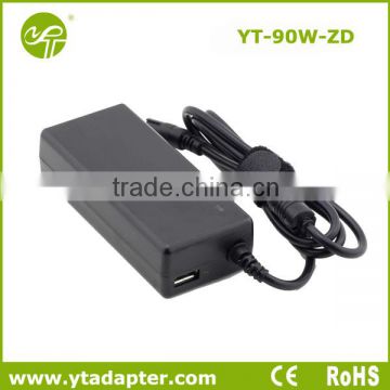 90w universal used laptop ac adapter for home with usb port