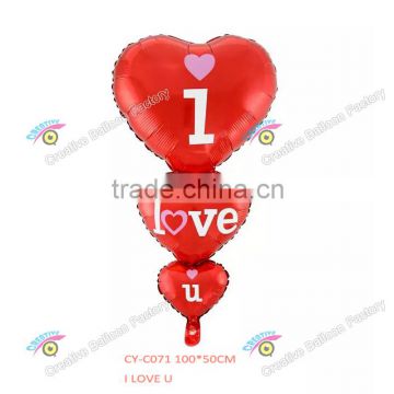 2016 i love you foil balloons aluminum foil balloons best decoration for wedding party