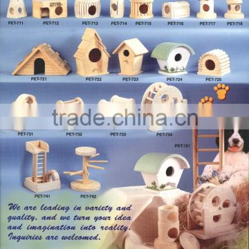 Non-toxic Unique Design Wooden Pet House For Dogs And Cats