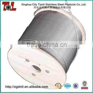 Stainless Wire Rope with Length 1000m 316 7x7 6mm