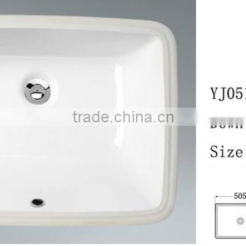 YJ0510 Ceramic Oval Under Mable Counter Basin Wash sink Cabinet Basinet Basin