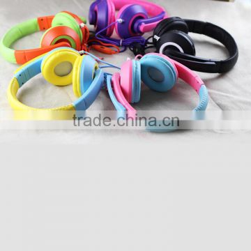 new product funny headsets headphones for smart phone colorful headset free sample