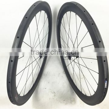 Chris King R45 hub + Sapim cx-ray spokes Far sports tubular carbon wheels 50mm x 25mm bicycle wheelset carbon