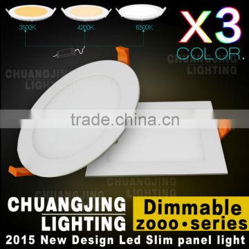 3 action color dimmable led panel light price