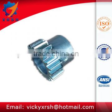 Zinc-plated straight small gear M1.5 with hub