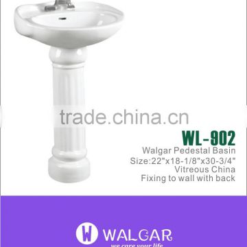 High quality ceramic bathroom pedestal sink WL902