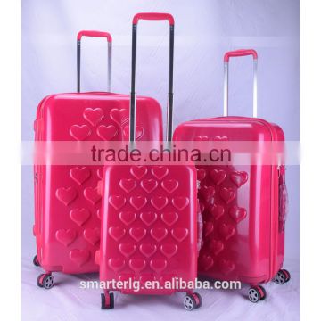 New 20"/24"/28" 3pcs set PC zip frame trave trolley luggage