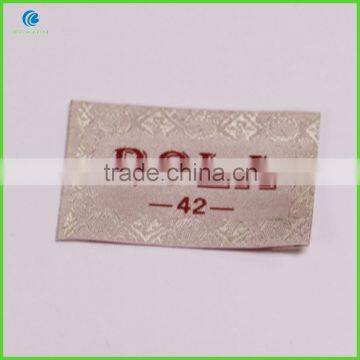 Wholesale High Quality Factory Direct Garment Labels/Woven Tag Sew Onto Clothing