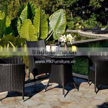 Wicker Hotel furniture rattan Dining Set - Patio Rattan Dining room Outdoor Furniture