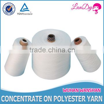 wholesale, high tenacity,100% spun optical white polyester sewing thread 52/2 with paper bobbin
