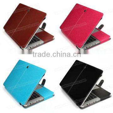 Factory price hot selling For macbook pro leather case,keyboard top case for macbook a1181, For macbook leather case