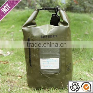2015 New product waterproof dry bag with phone pocket for outdoor camping hiking