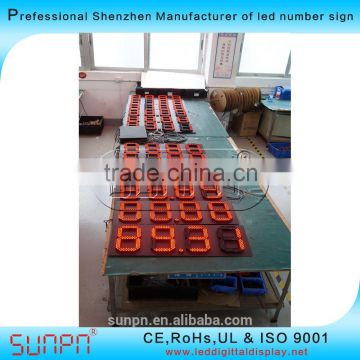 Canada 10inch Red LED Diesel Price Changer LED Oil Price Sign