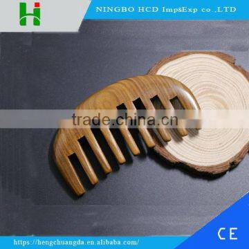 100% Natural high quality green sandal wood hair comb massage comb