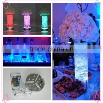 Import china products decorative materials 10cm party supplies 16 colors changing led lighted bottle bases