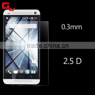 2015 smartphone accessories tempered glass screen film for HTC m7 with good quality