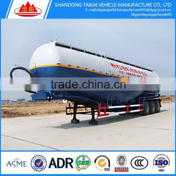 China leading manufacturer Taikai 3 axle bulk cement tank semi trailer