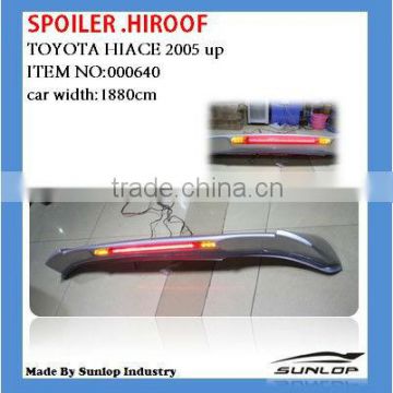 toyota hiace commuter parts #000640 Spoiler .Hiroof .widebady for toyota hiace 2005 up